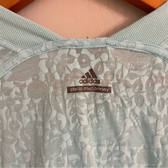 Adidas by Stella McCartney Barricade Turquoise Blue Tee - Picture 5 of 6